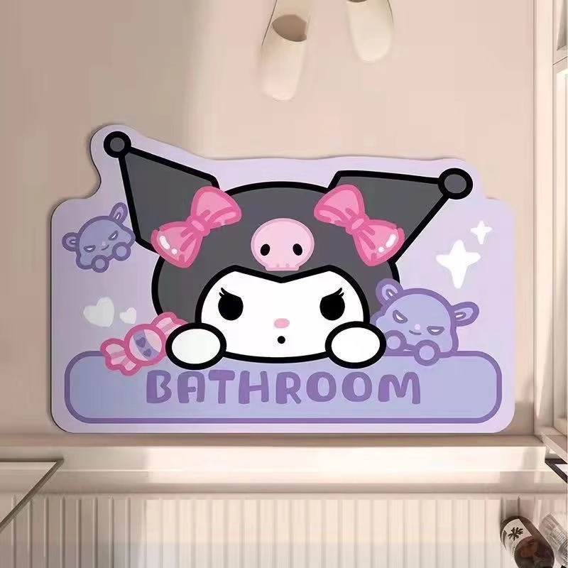 Quick Dry Diatomite Bath Mat - 2026 New Kuromi Die Cut Diatomite