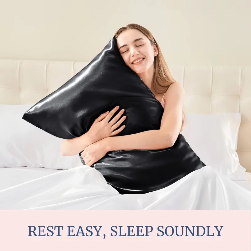 1/2pcs Multi-size Satin Pillow - Satin Silk Pillowcase Hair Skin recension och pris