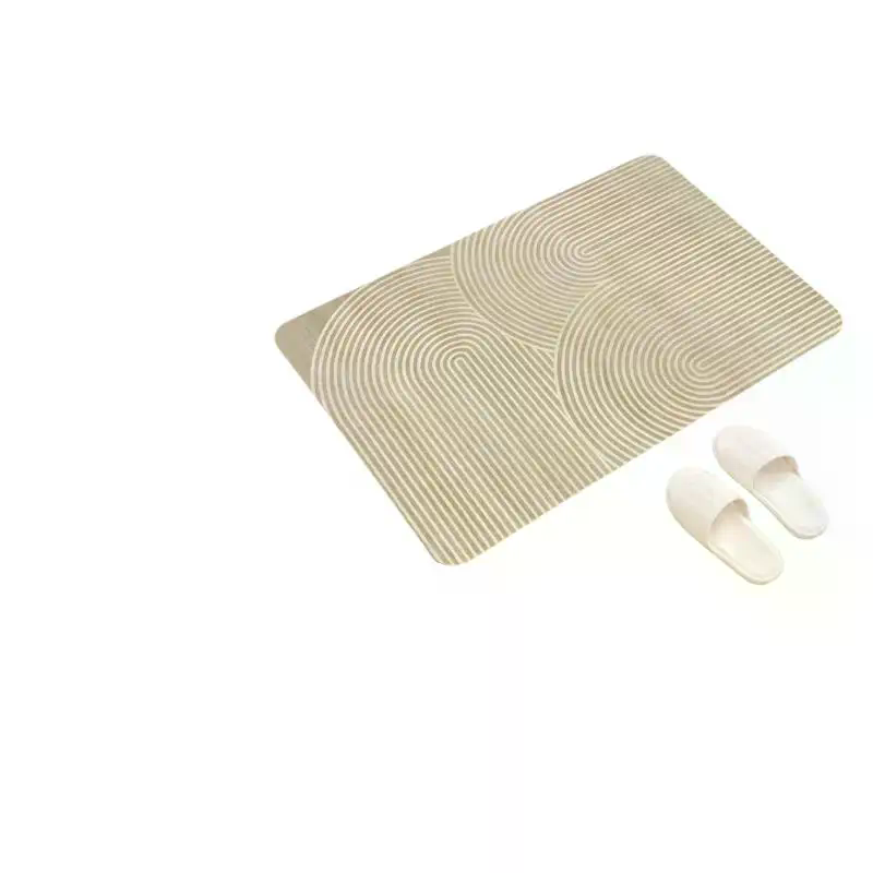[MA]Beige Striped Diatomite Ba - Quick Dry Diatomite Bath Mat recension och pris
