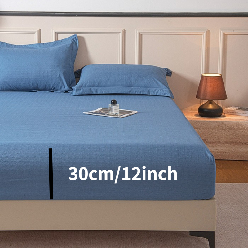 New Embossed Brushed Microfibe - Fitted Bed Sheets Deep Pocket recension och pris