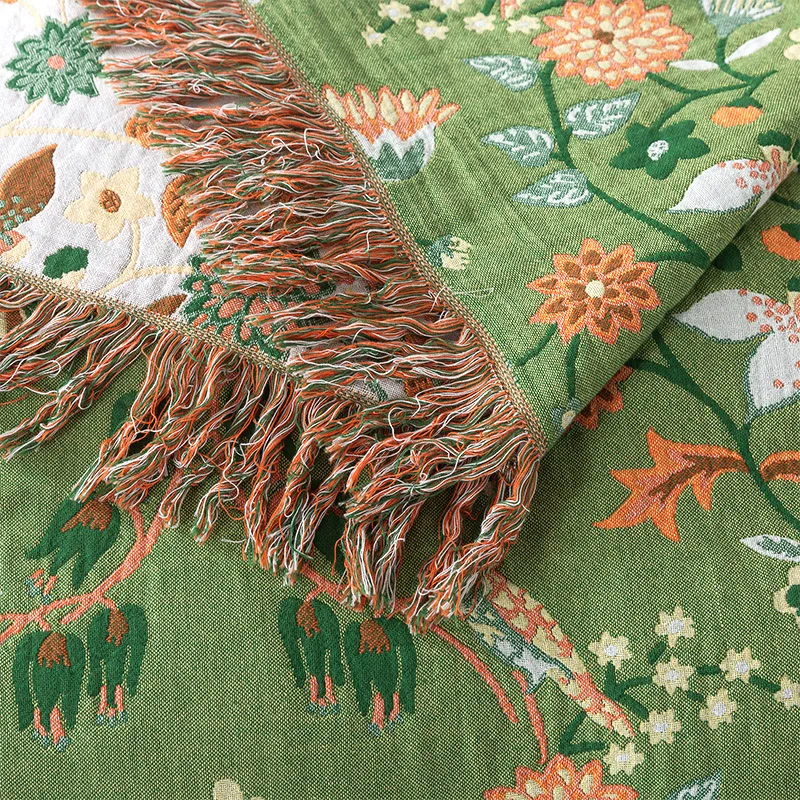 Pure Cotton Blanket Muslin Wov - Muslin Cotton Bedspread recension och pris