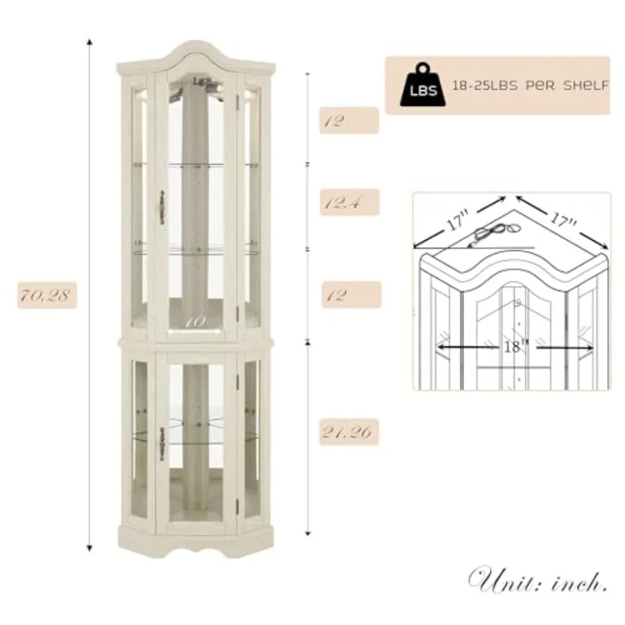 Corner curio cabinet for bar a - Storage & Organization recension och pris
