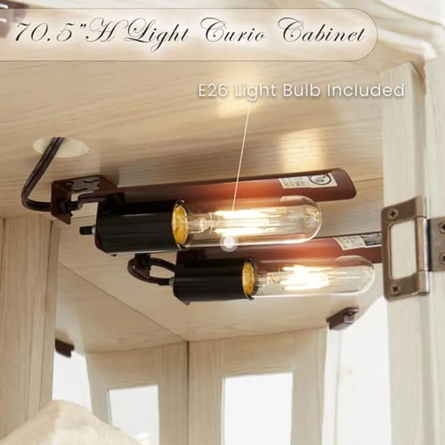 Corner curio cabinet for bar a - Storage & Organization recension och pris