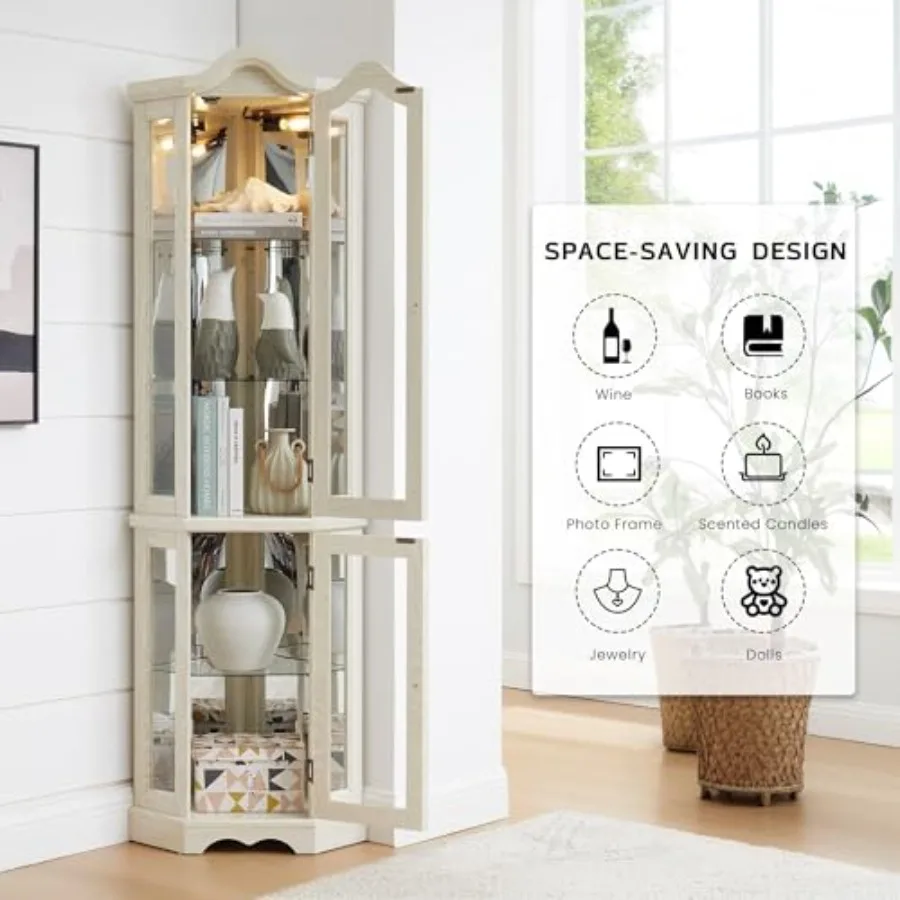 Corner curio cabinet for bar a - Storage & Organization recension och pris