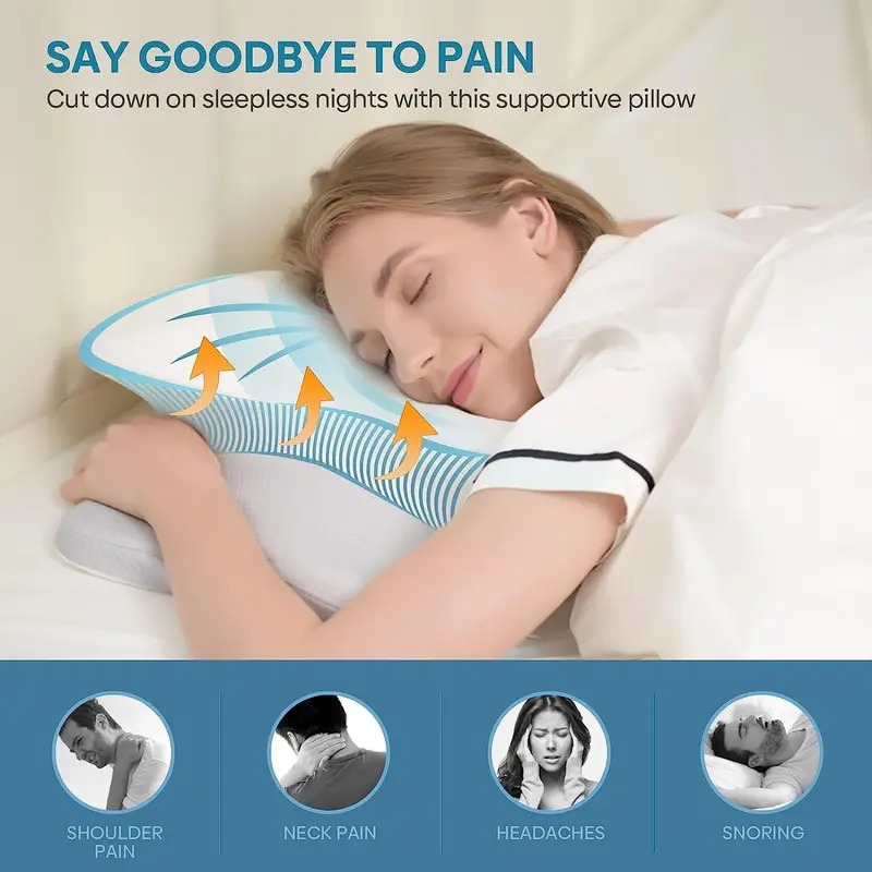 Odorless Orthopedic Pillow For - Memory Foam Orthopedic Pillow Neck Pain recension och pris