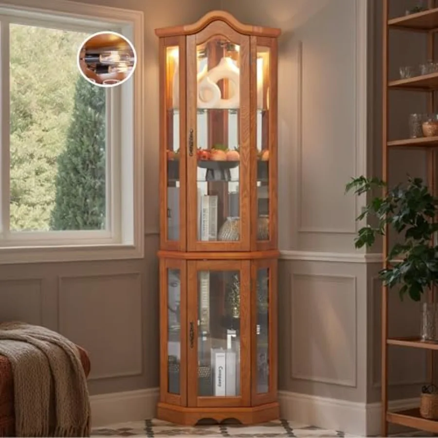 Corner curio cabinet for bar a - Storage & Organization recension och pris