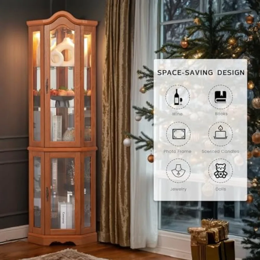 Corner curio cabinet for bar a - Storage & Organization recension och pris