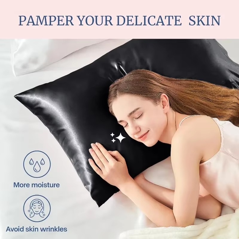 With Gift for Women Men 1/2pcs - Satin Silk Pillowcase Hair Skin recension och pris