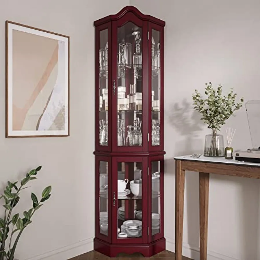 Lighted Corner Display Curved  - Storage & Organization recension och pris