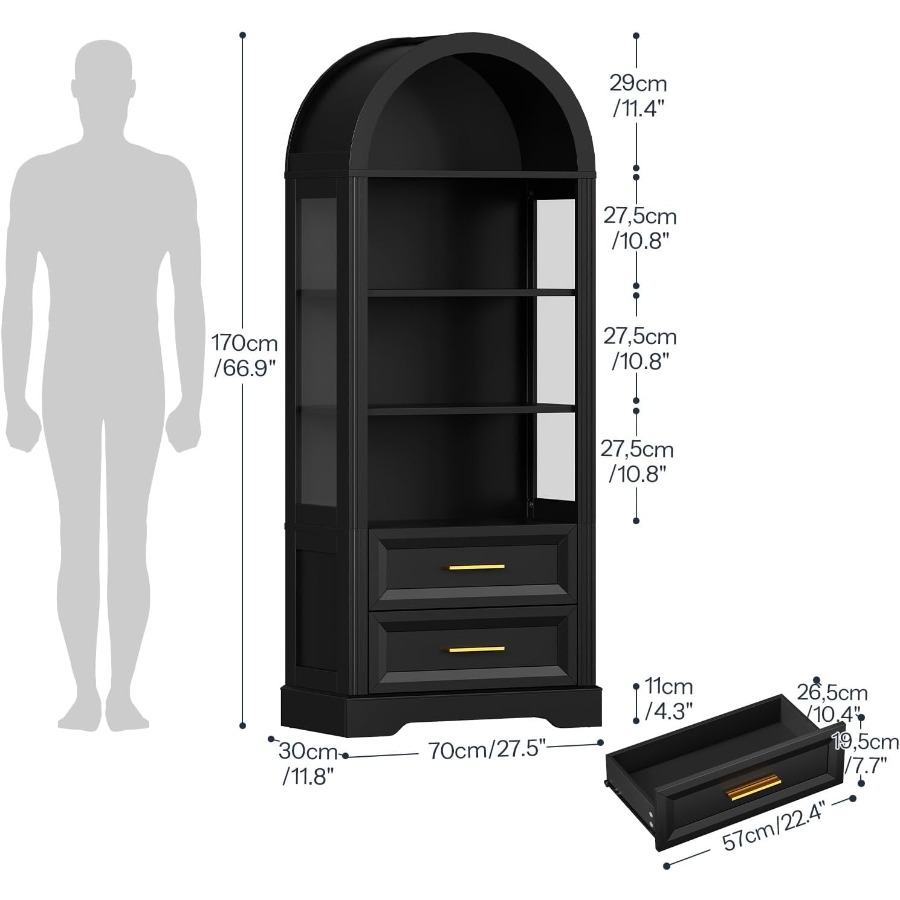 Display Cabinet, Tall Arched B - Storage & Organization recension och pris