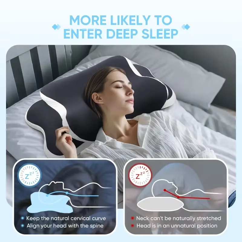 Memory Foam Pillows Butterfly  - Memory Foam Orthopedic Pillow Neck Pain recension och pris