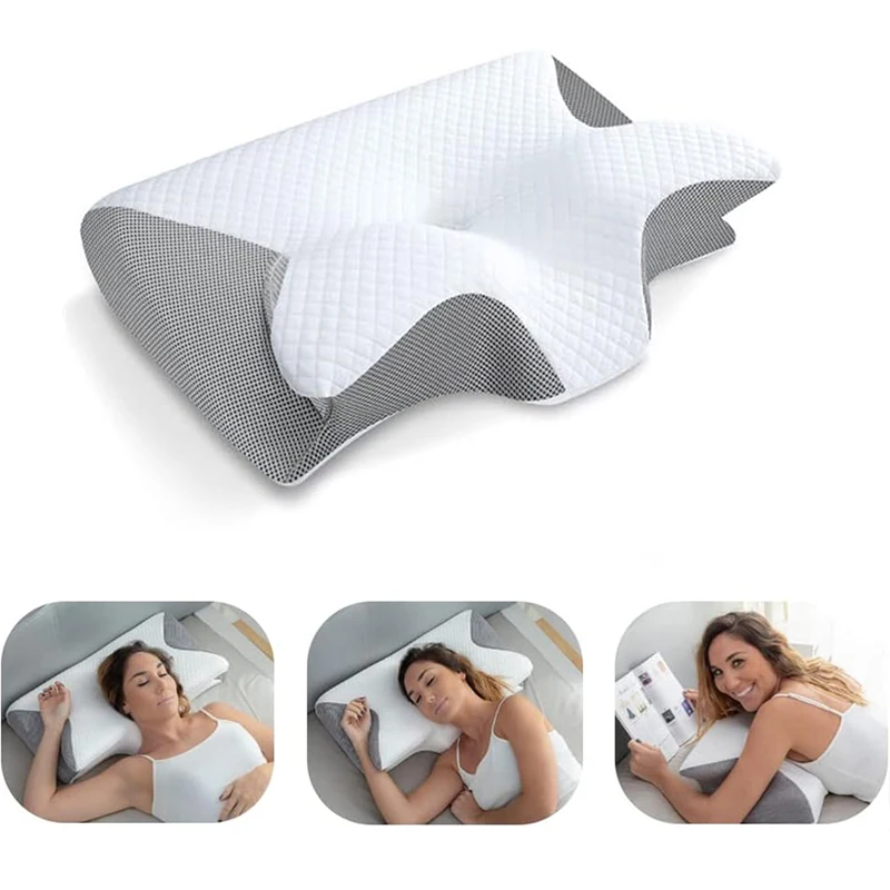 Orthopedic Contour Neck Pillow - Memory Foam Orthopedic Pillow Neck Pain recension och pris