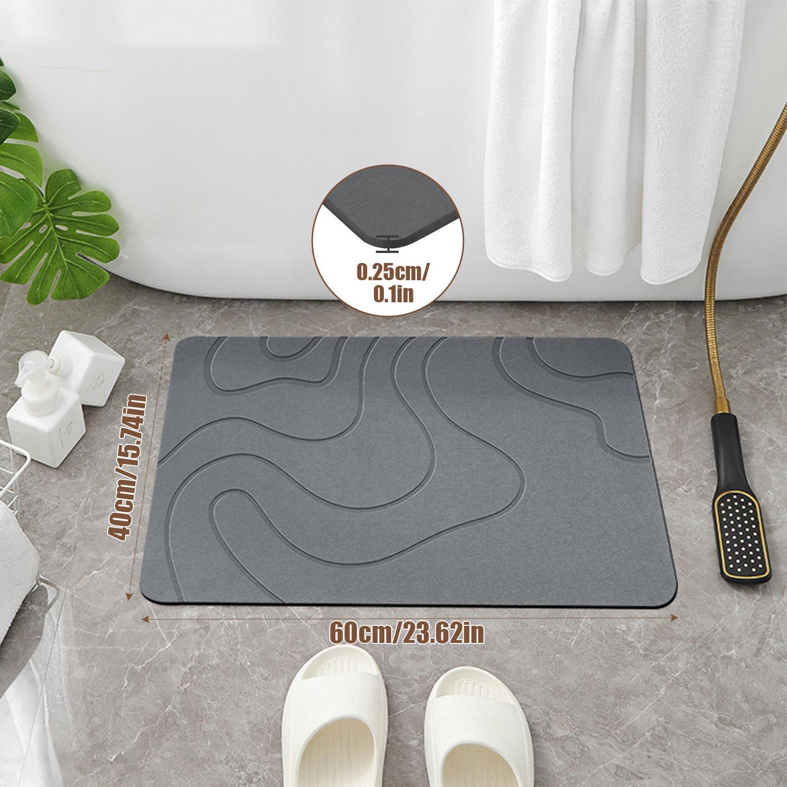Quick Drying Stone Bath Mat, D - Quick Dry Diatomite Bath Mat recension och pris