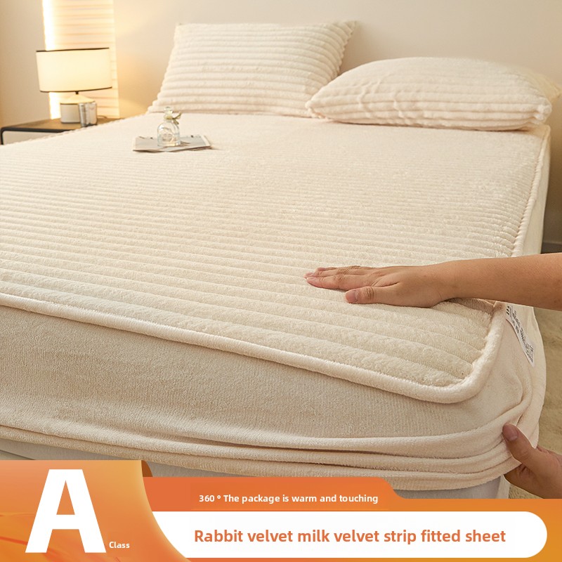 Imitation Rabbit Plush Winter  - Fitted Bed Sheets Deep Pocket recension och pris