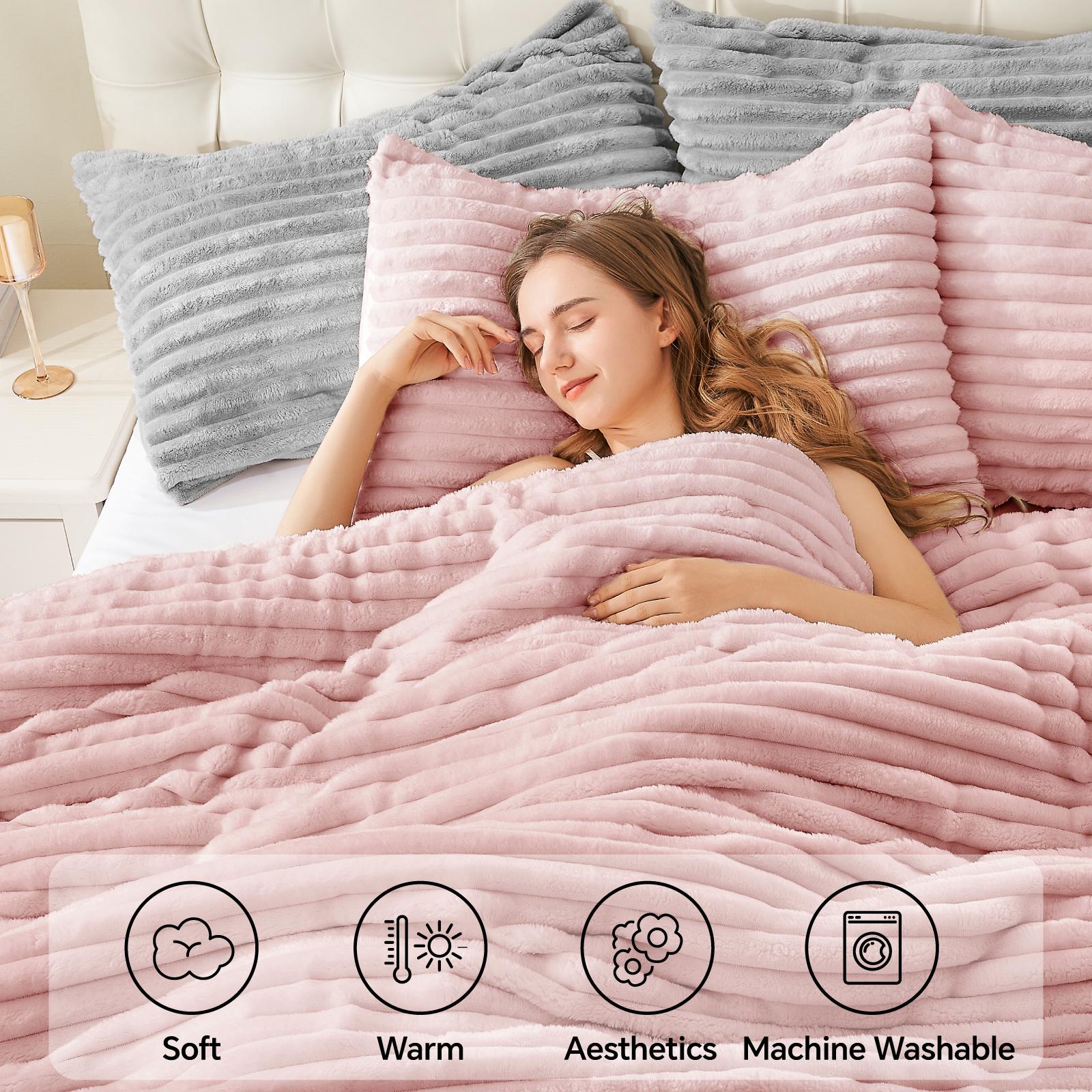 Super Soft Fluffy Fleece Comfo - Fluffy Fleece Comforter King Size recension och pris