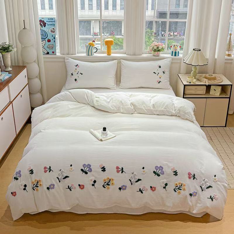 Aesthetic Floral Embroidery Du - Aesthetic Floral Duvet Cover recension och pris