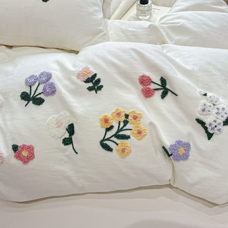 Aesthetic Floral Embroidery Du - Aesthetic Floral Duvet Cover recension och pris