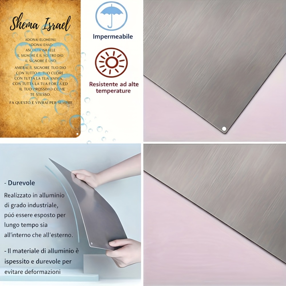CIFBUY  Hebrew Scripture Alumi - Home Decor recension och pris