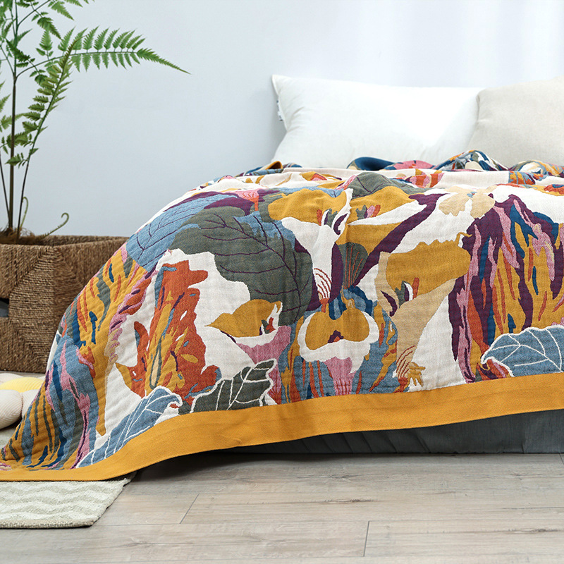 Simple Cotton Blanket Muslin G - Muslin Cotton Bedspread recension och pris