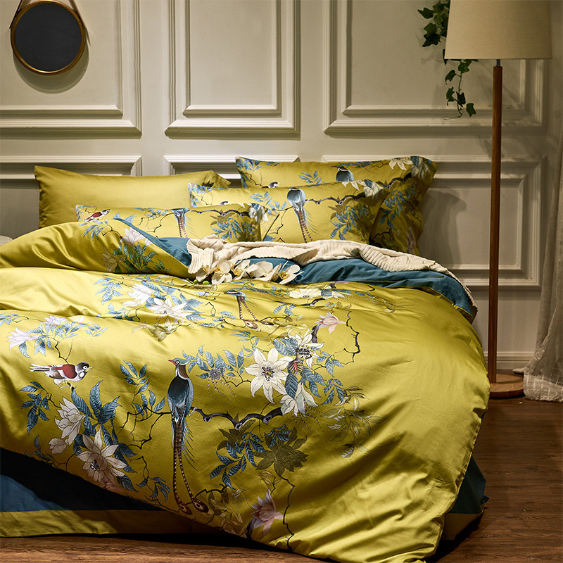 Luxury 600TC Egyptian Cotton B - Aesthetic Floral Duvet Cover recension och pris