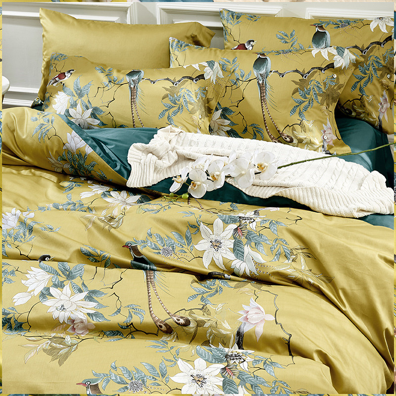 Luxury 600TC Egyptian Cotton B - Aesthetic Floral Duvet Cover recension och pris